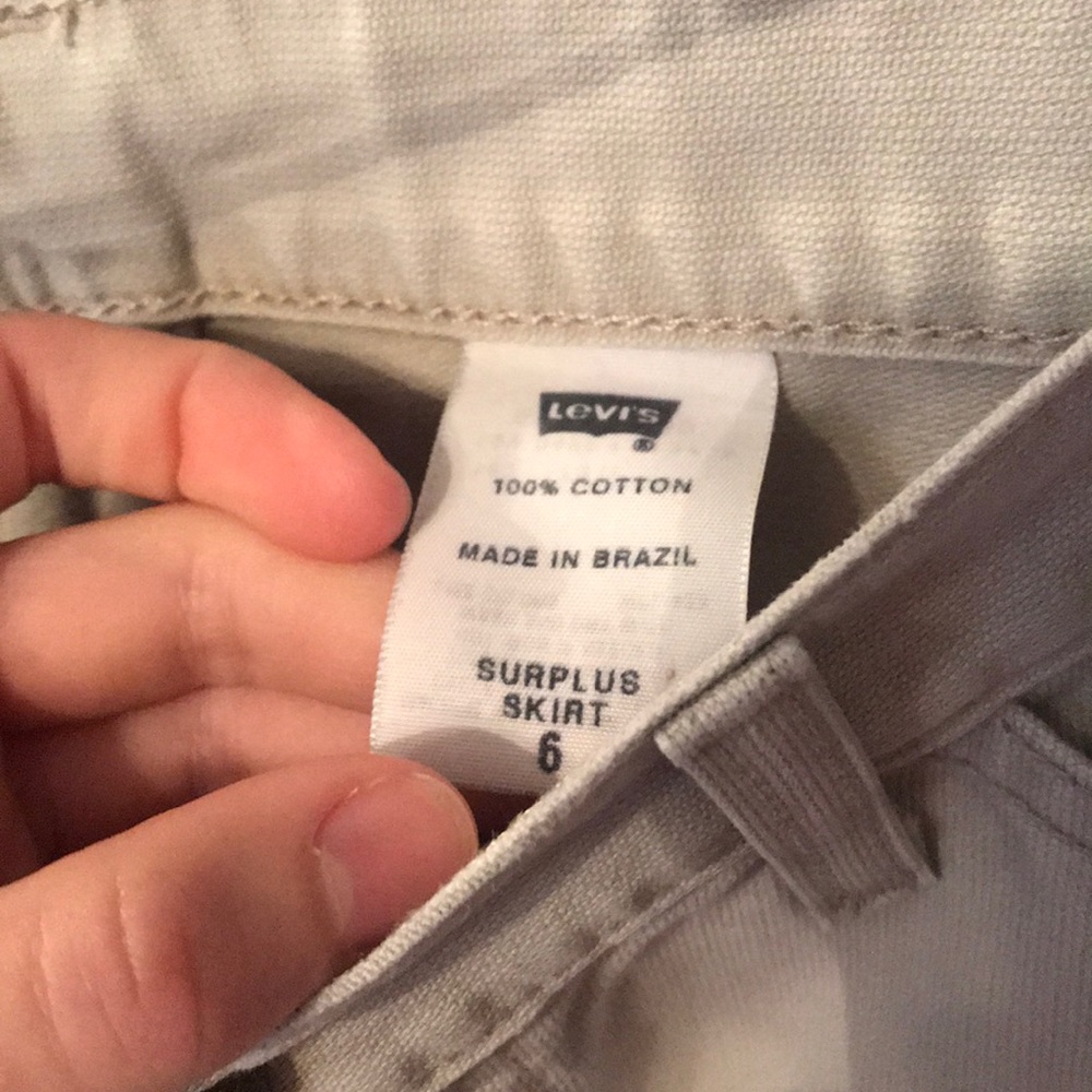 Levi Khaki Skirt - Picture 3 of 4